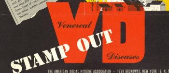 A color montage with the words Stamp Out and VD- Venereal Diseases