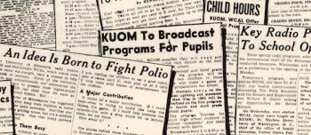 Newspaper clippings of polio outbreak