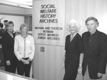 Photo taken during an open house to commemorate the Berman's gift to the University.