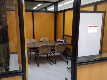 Study room with table and chairs