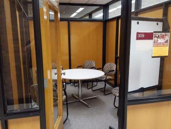 Study room with table and chairs