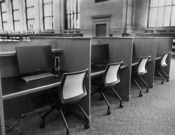Study carrels with computers